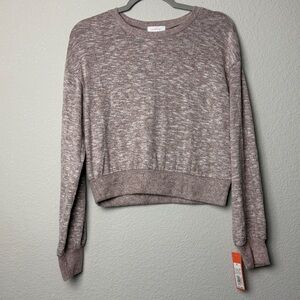 NWT Colsie Cropped Sweater Space-Dyed Size S
